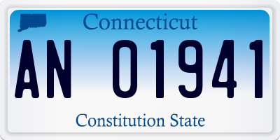 CT license plate AN01941