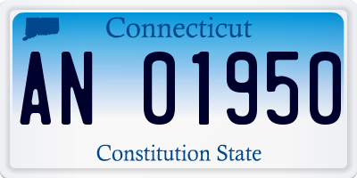 CT license plate AN01950
