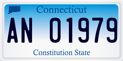 CT license plate AN01979