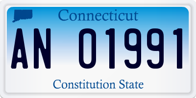 CT license plate AN01991