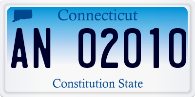 CT license plate AN02010
