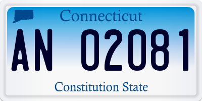 CT license plate AN02081