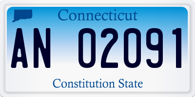 CT license plate AN02091