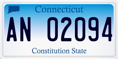 CT license plate AN02094