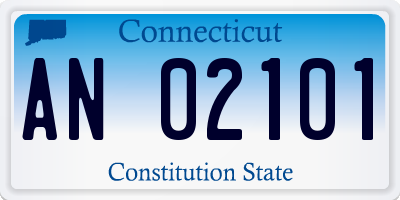 CT license plate AN02101
