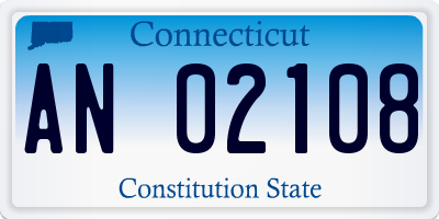 CT license plate AN02108