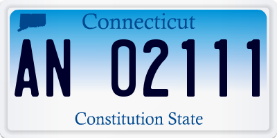 CT license plate AN02111