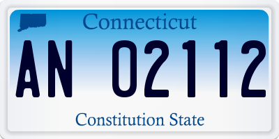 CT license plate AN02112