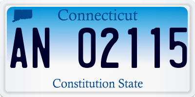 CT license plate AN02115