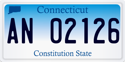 CT license plate AN02126