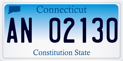 CT license plate AN02130