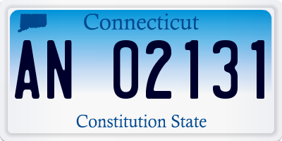 CT license plate AN02131