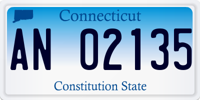 CT license plate AN02135