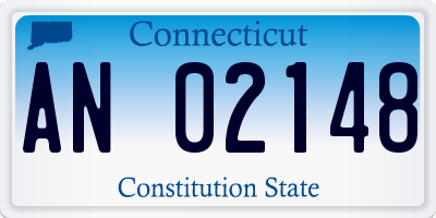 CT license plate AN02148