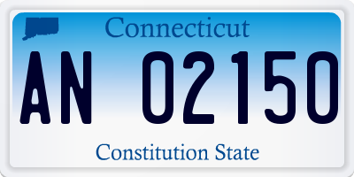 CT license plate AN02150