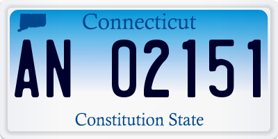 CT license plate AN02151