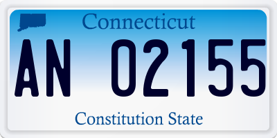 CT license plate AN02155