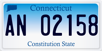 CT license plate AN02158
