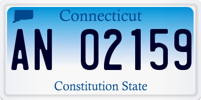 CT license plate AN02159