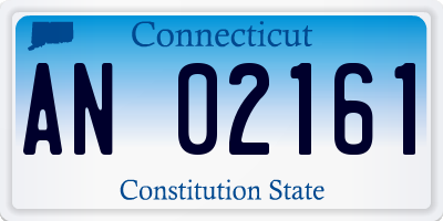 CT license plate AN02161
