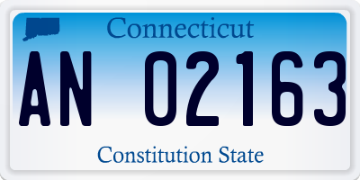 CT license plate AN02163