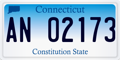 CT license plate AN02173
