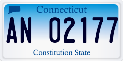 CT license plate AN02177