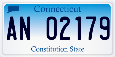 CT license plate AN02179