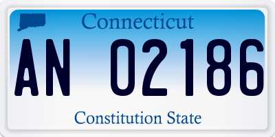 CT license plate AN02186