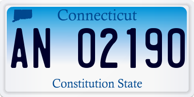 CT license plate AN02190