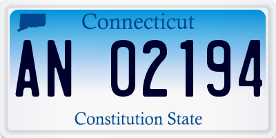 CT license plate AN02194