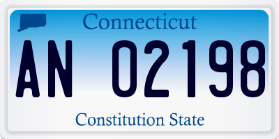 CT license plate AN02198