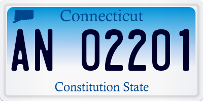 CT license plate AN02201
