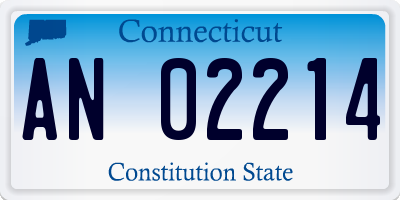 CT license plate AN02214