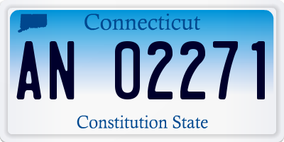 CT license plate AN02271