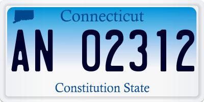 CT license plate AN02312