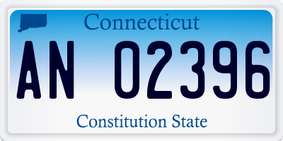 CT license plate AN02396