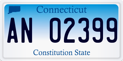 CT license plate AN02399