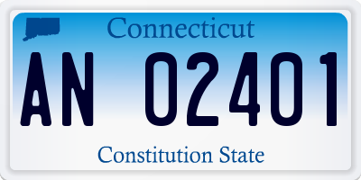 CT license plate AN02401