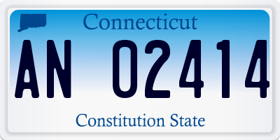 CT license plate AN02414