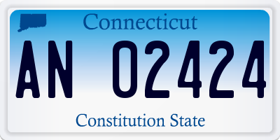 CT license plate AN02424