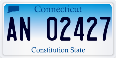 CT license plate AN02427