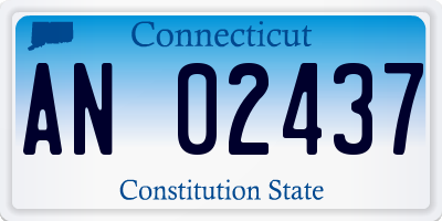 CT license plate AN02437