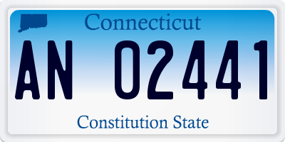 CT license plate AN02441