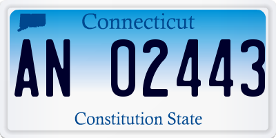 CT license plate AN02443