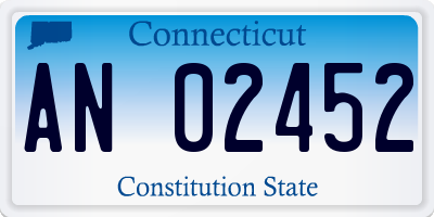CT license plate AN02452