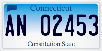 CT license plate AN02453