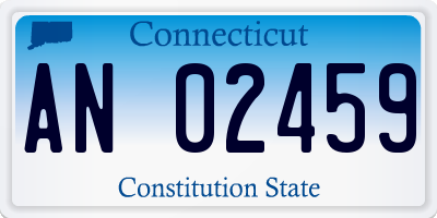 CT license plate AN02459