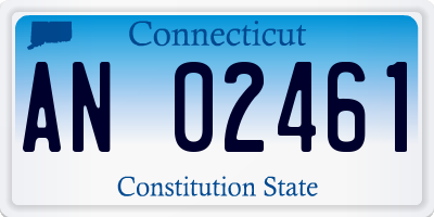 CT license plate AN02461
