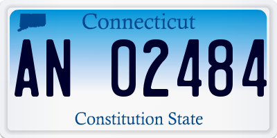 CT license plate AN02484